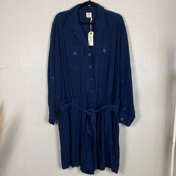Good Hart navy blue romper - Picture 1 of 6